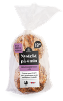 Nystekt 4MIN Grove rundstykker 4pk