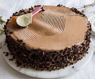 Sjokoladekake med pasjonsfrukt Sjokoladekake med pasjonsfrukt