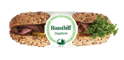 Grov Baguette med Roastbiff