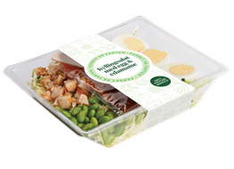 Proteinsalat med egg & edamame