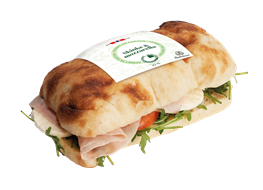 Italiensk med gårdsskinke & mozzarella
